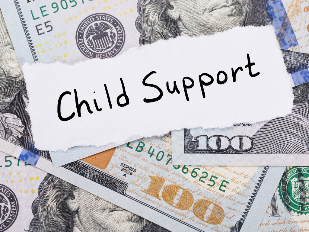 child support money graphic