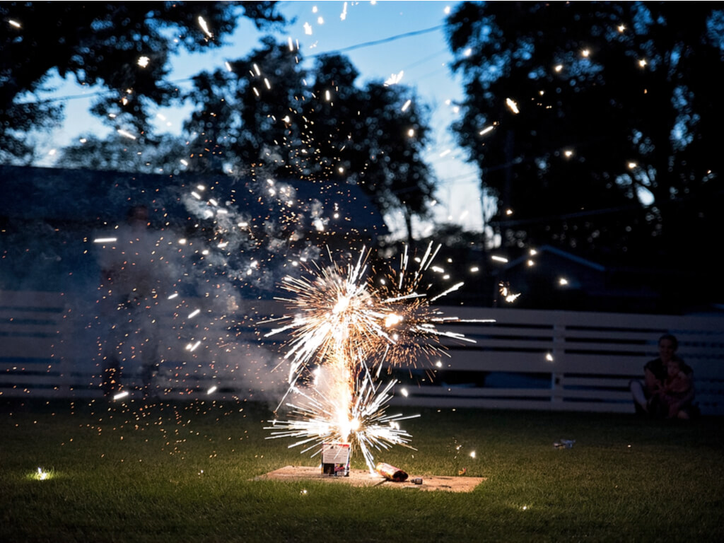 backyard fireworks