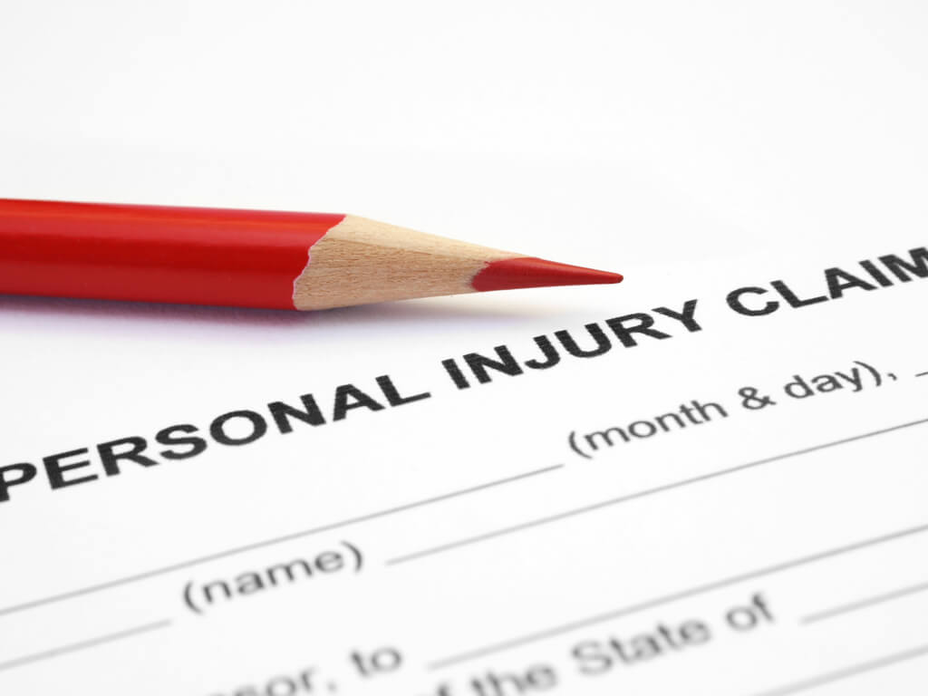 personal injury claim paperwork